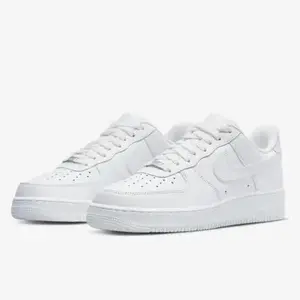Air Force 1 Low '07 White,Classic Triple White Men's Sneakers,Premium Leather Essential