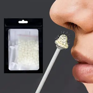 Portable travel nose hair waxing kit, a must-have for travel, unisex hair removal wax, no electricity required, easy-to-use hair removal kit, includes wax stick and hair removal tip, nose hair removal, compact design, perfect for beauty enthusiasts.