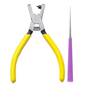 Hole Puncher for Shoe Strap Watch Band Thin Leather Hole Punch Tool Pliers 2mm Small Round Holes Punch Kits for Crafting,DIY,Fabric