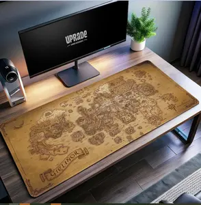 Runescape Gielinor Map Desk Mat - Classic MMORPG World, Gamer's Collectible Accessory
