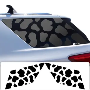 Precut Cow Print Rear Side Quarter Window Decal Stickers Fits Chevy Traverse 2018-2023