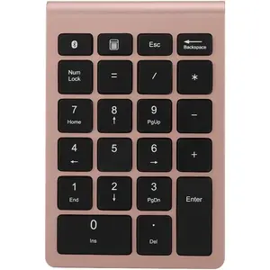 22  Numeric Keypad,  Mini Keyboard, Financial Accounting Number Pad, for Laptop Desktop, PC(Rose )