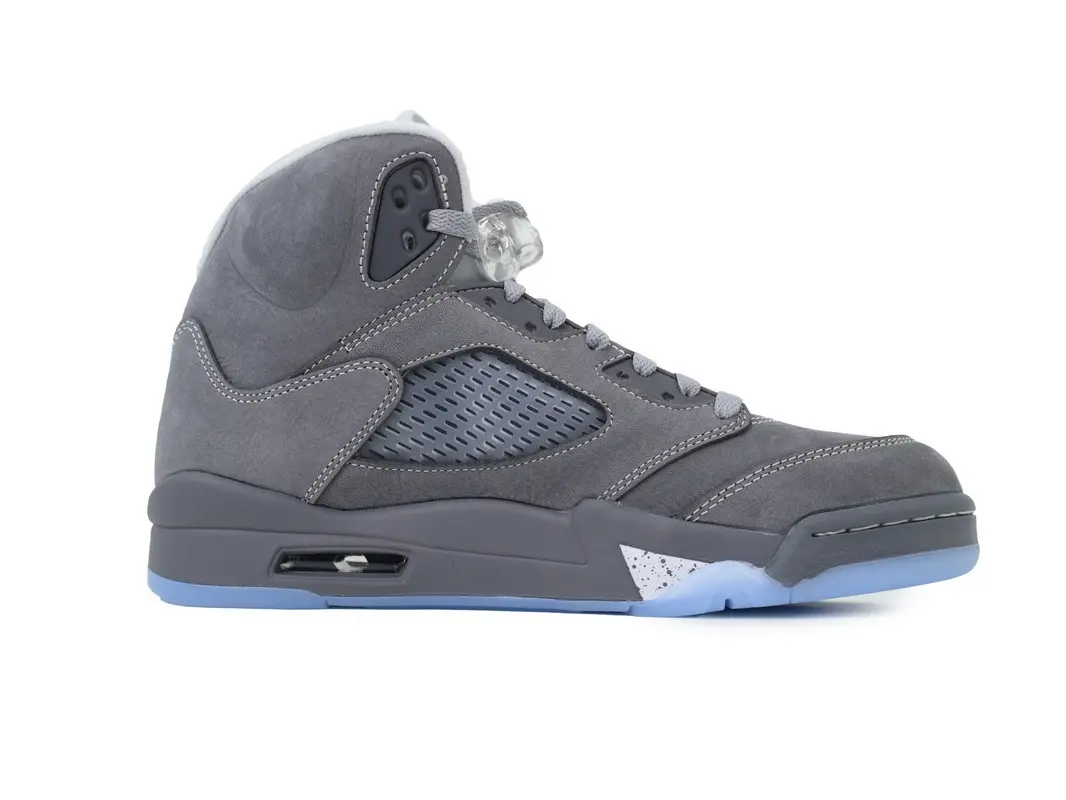 Classic Retro High Top Casual Sneakers Unisex Full Grey Suede Upper Mesh Vent Panel Urban Street Hip Hop Shoes Ice Blue Outsole All Match Daily Fashion Athletic Trainers