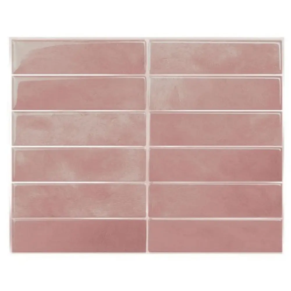 Aadesh Self-Adhesive PET Tile Wall Stickers, Wall Decals, Ready to Tear and Stick, Waterproof, Mildew Resistant, Oil Resistant, Waterproof Decal, Suitable for Living Room, Kitchen, Bathroom, Balcony and Sink, 9x11.4 inch