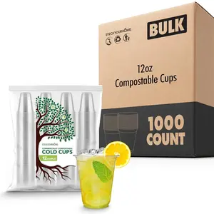 12oz Compostable Cups(1000 Pack)