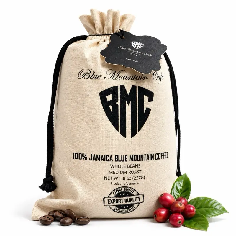 100% Jamaica Blue Mountain Coffee, Whole Beans 8oz