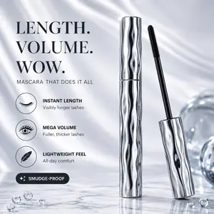 This steel spiral mascara features a special steel spiral brush head—long-lasting and waterproof,it maintains its makeup effect for 24 hours,is easy to apply,and keeps each lash long and curled for an extended period.