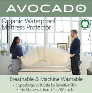Avocado Organic Waterproof Fitted Mattress Protector