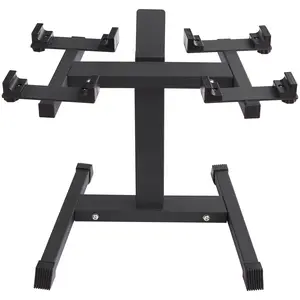 Spring new arrivals Adjustable Dumbbell Stand, Home Fitness Rack and Stand with Media Rack, Safe and Convenient Dumbbell Weight Holder, Compact Dumbbell Storage Rack Perfect for Home Gym Strength Training