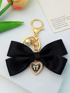 Heart Butterfly Knot Phone Case Keychain Pendant, Keychain for Bags, Elegant Gift Accessory, Beautiful Bag Charm, Stylish Mobile Holder, Multiple Functions