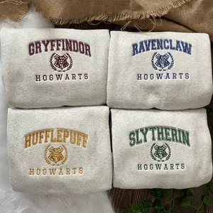 Hogwarts Embroidered Sweatshirt, Embroidered Sweatshirt, Matching Group Embroidered Sweatshirt, Viral Trending Tiktok
