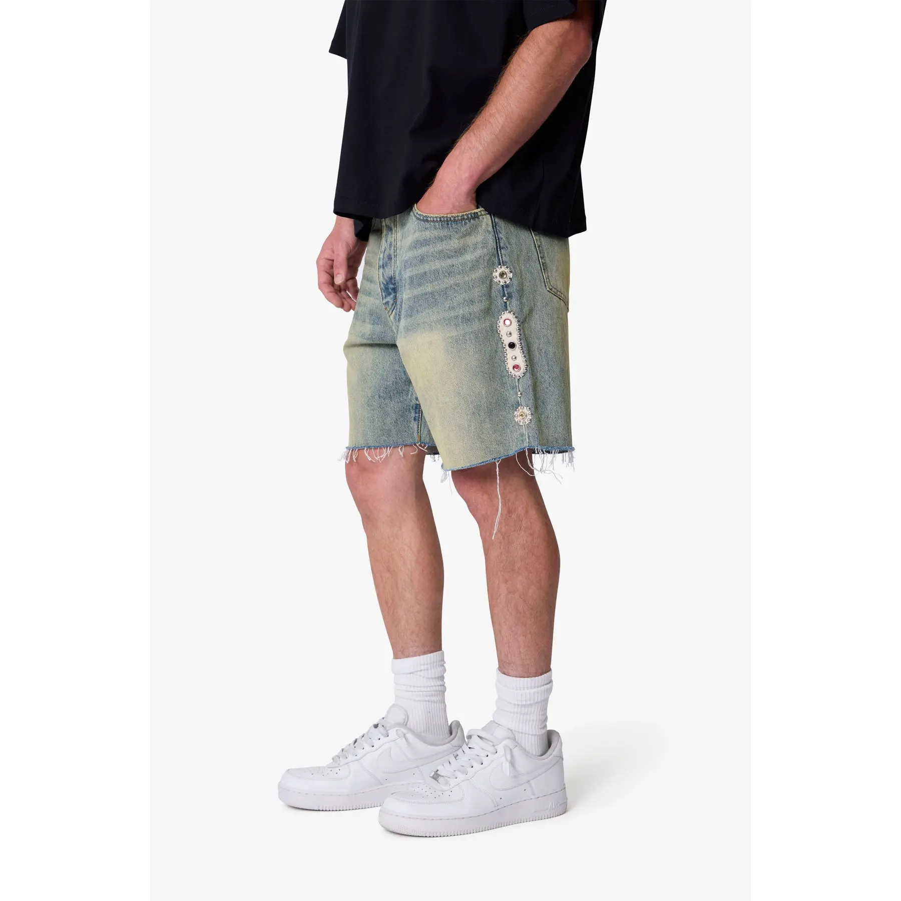 mnml Mojave Denim Shorts - Vintage Blue