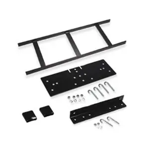 212 MAIN Powder Coat Steel Frame Wall Mount Modular Motorcycle Accessory Rack-to-Wall Kit, 5 ft. Runway with Cable Run Mounting Solution