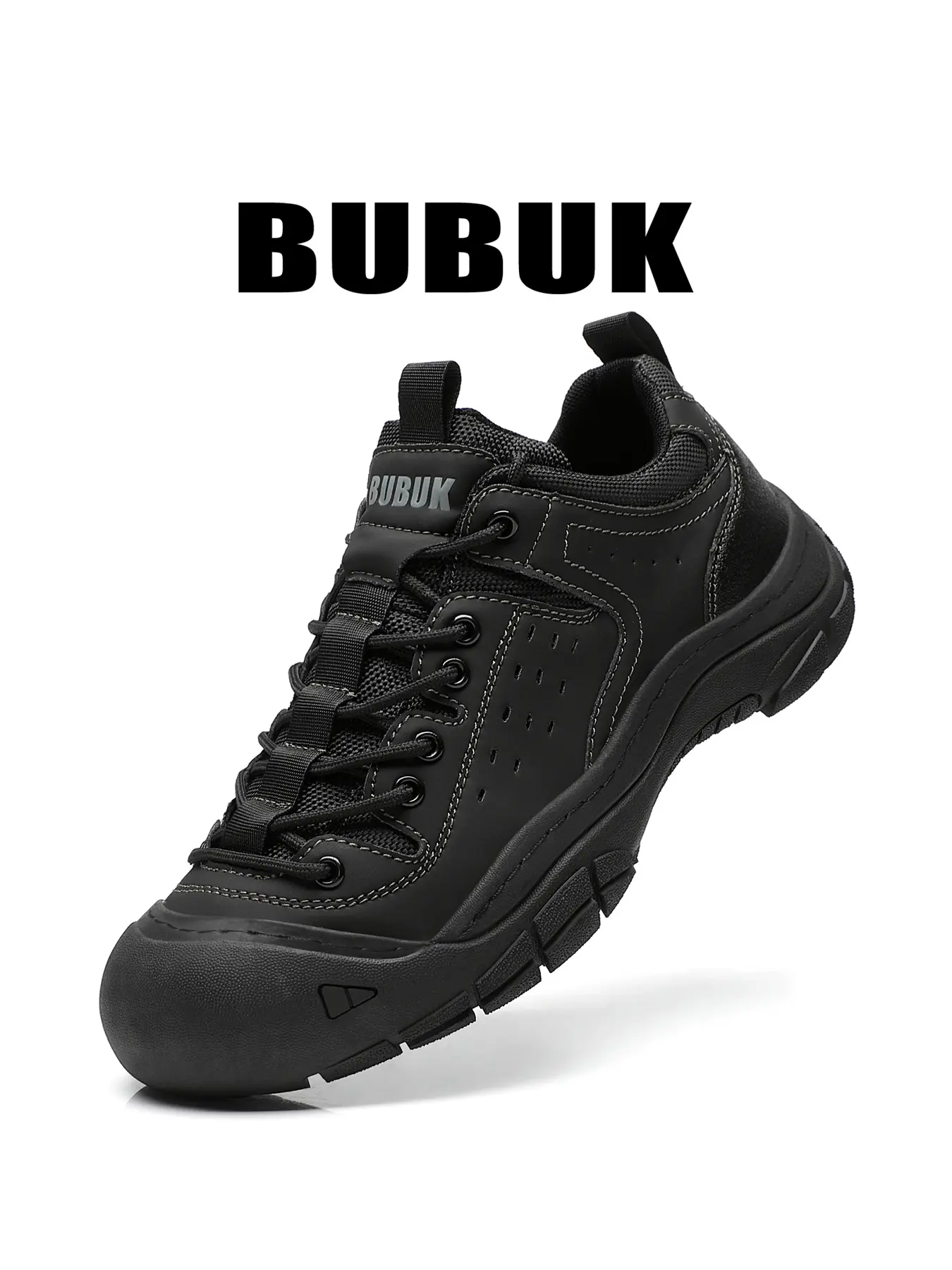 BUBUK Men's Outdoor Casual Shoes Lace-Up Sports Sneakers Running Shoes Fashion Hiking Shoes Suitable for Hiking Travel Commuting Multi-Functional Men's Shoes Trekking Camping Shoes Outdoor Walking Shoes Outdoor Travel Footwear Hiking Style Shoes