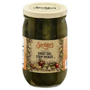 Sechlers Pickle Candied Swt Dill Strip - 16.000 OZ