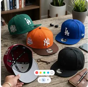 New Era 9FIFTY MLB Snapback Hat - Flat Brim Adjustable Cap - LA Dorgers NY Yankess White Sox Cardinals