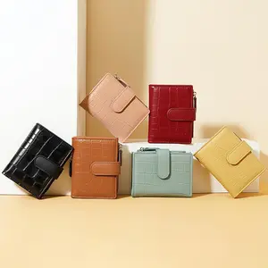 373 Women's Small Wallet RFID Women's Zipper Credit Card Pocket Wallet Women's Mini Wallet with ID Windows Outdoorfun Purses Leather dealsforyoudays  TikTokShopHolidayHaul