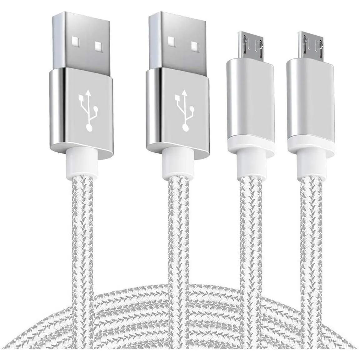 Android Micro USB Charger Cable 6ft 2 Pack Fast Charging Cord for Phones Samsung Galaxy S5/S6/S7 Edge,J3/J7 Prime Crown,Note 4/5, LG Stylo 3/Aristo 4/G4/K40/K30,Moto E5/E6/G6 Play,PS4 Pro Controller