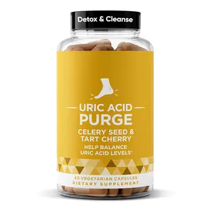 URIC ACID PURGE Support Capsules Joint Comfort & Metabolic Wellness 60 Count