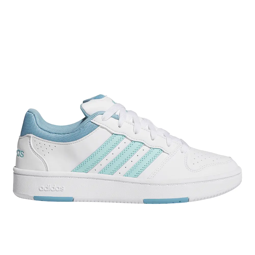 adidas Womens Hoops Classic Sneakers Shoes Casual - White adidas Womens Hoops Classic Sneakers Shoes Casual - White