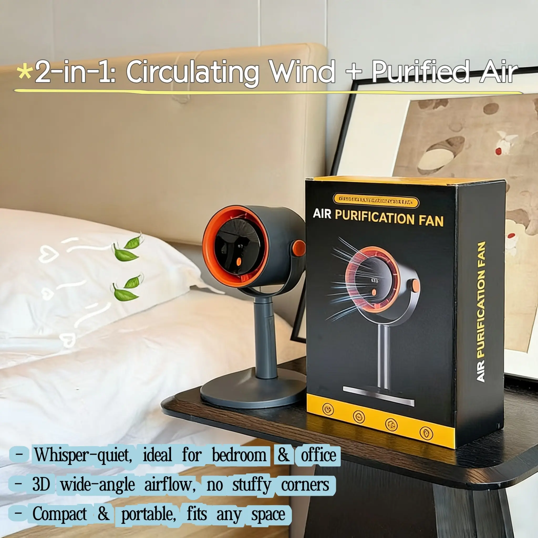 Desktop Circulating Fan, Clamp/table/wall Mountable, 10000mah Battery, Smart Timer, Touch Control, 100 Speed Settings, Quiet Powerful Airflow, Clip Fan Rechargeable