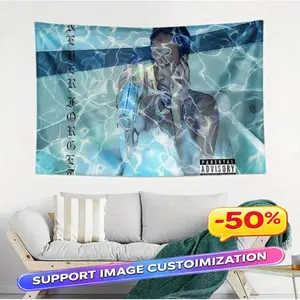 Rapper Aesthetic Tapestry Collection – Chris Travis Underground Trap Album Art & Psychedelic Street Style |   Interesting National Katseye Flag Gift Merch |   3x5 Ft Tapestry Poster Blanket |   Perfect for College Dorm Bedroom Indoor Outdoor Decor