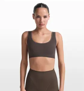 Nike Skim Ribbed Seamless Scoop Bra Phoenix/Truffle