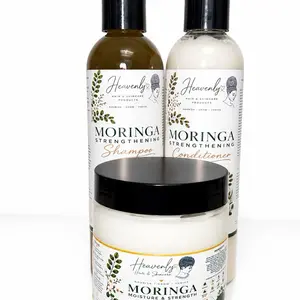 12oz Moringa Shampoo Conditioner & Deep Conditioner Bundle