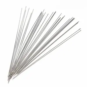 Rust-resistant stainless steel large-hole beading needle, a DIY jewelry making tool, durable and break-resistant, suitable for both fine and thick thread sewing.