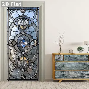 Multisize Self-Adhesive Door Stickers, Removable PVC Wall Decor for Home Decoration, Versatile Wall Stickers for Every Room, Decorative Wall Sticker