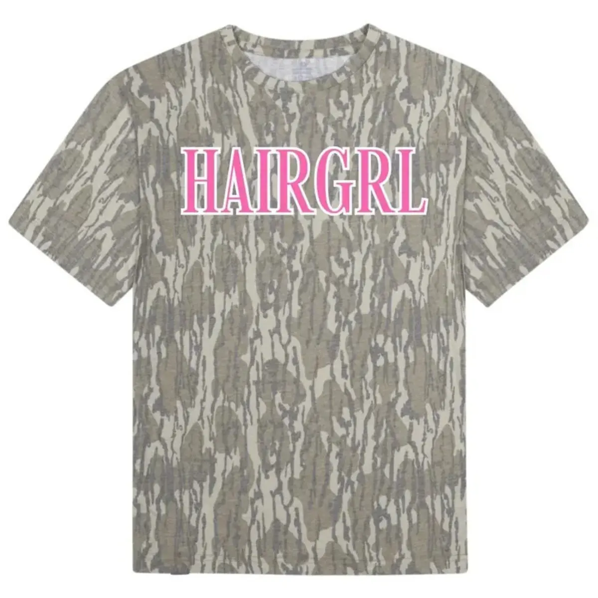 Women's Hair Stylist Woodland Camo T-Shirt - Vintage Graphic Cotton Tee, Unisex S-5XL