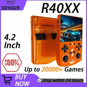 Boyhom R40xx Retro Handheld Game Console, 4.2 Inch IPS Screen, 20000+ Preinstalled Games, Portable Open Source Gaming Device for Children and Adults