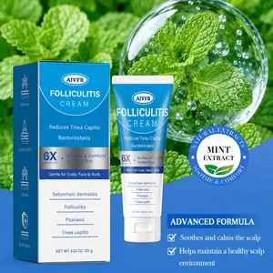 AJVFB Organic Folliculitis Cream - Moisturizing Botanical Skin Care for Scalp, Face & Body, Helps Relieve Rough Bumps, Supports Healthy Hair Follicles, 120g