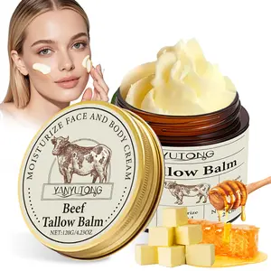 Handcrafted Organic Tallow & Raw Honey Balm | Multi-Use Moisturizing Care for Face, Body & Lips | Manuka Honey Tallow Skin Balm for Autumn & Winter Hydration