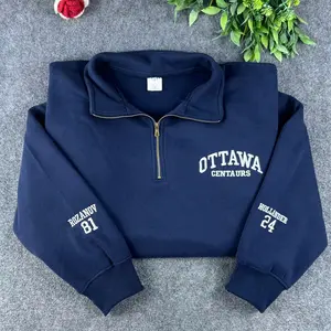 Embroidered Ot.tawa Centaurs Hockey Quarter Zip Sweatshirt, Ro.zanov Holl.ander Vintage Hockey Club , Ottawa Centaurs League Champions Shirt, Hollander 24 Rozanov 81 Sports Fan Gift