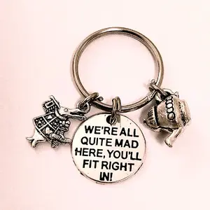 Alice In Wonderland Charm Keychain