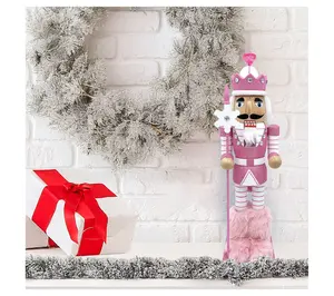 Santa's Workshop 14" Pink Snowflake Nutcracker