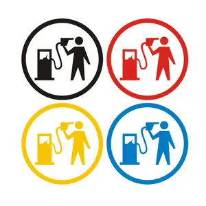 Funny Fuel Cap Sticker – Gas Diesel Warning Decal, Waterproof Car Fuel Tank Cover Humor Label