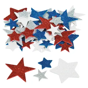 Bulk 500 Pc. Fabulous Foam Star Glitter Shapes