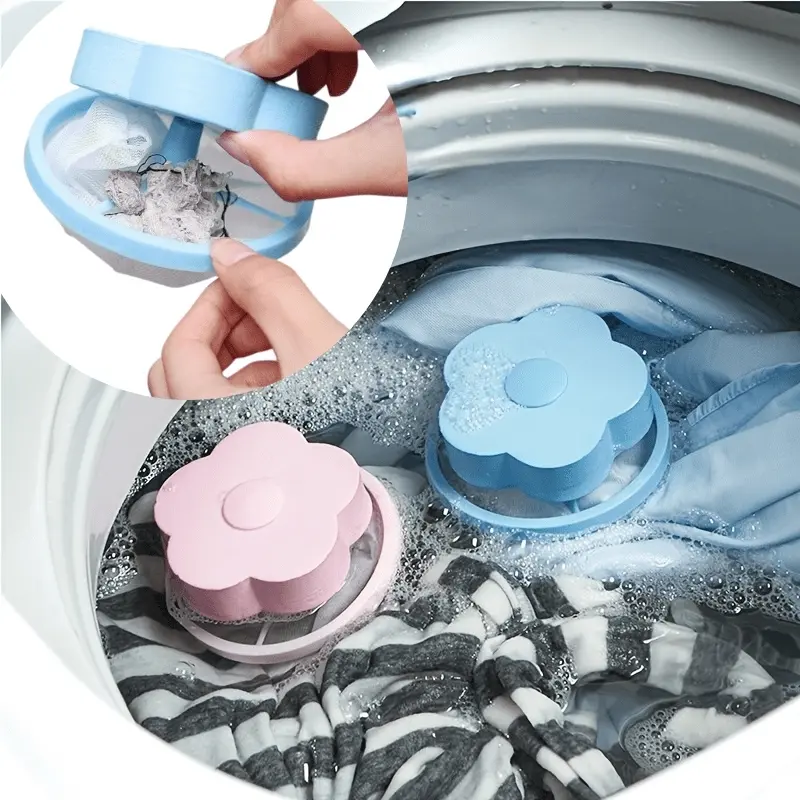 3pcs Washing Machine Hair Filter Set, Floating Lint Remover No Power Needed, Commercial Cleaning Mesh Bag, Durable Material Easy Use, Laundry Products, Laundry Accessories, Various Laundry Needs