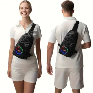 Speaker Chest Pack Portable Sports Speaker Bluetooh Pa System, Hands-Free Audio for Outdoor Adventures, Ideal for Park Tours & Cycling