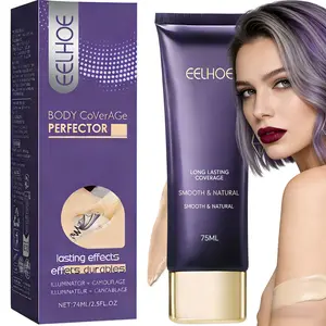 All-In-1 Natural Tone Concealer Cream Makeup - 74ml Full Coverage Face & Body Foundation, Lightweight Blendable Formula for All Skin Types, Long-Lasting Invisible Finish with Dark Spot Correction & Even Tone Protection