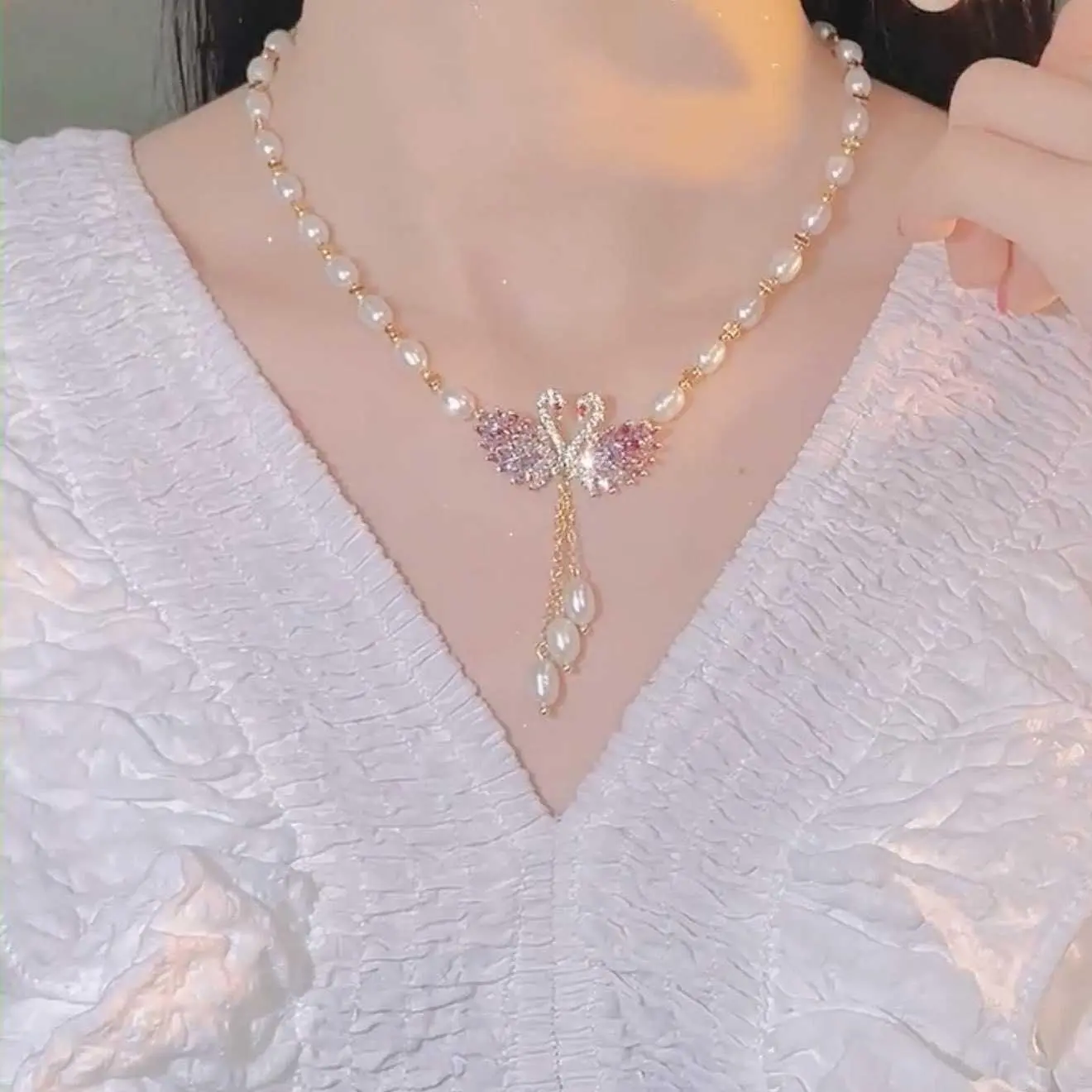 Swan Necklace Premium Fashion Necklace for Women 2025 Fashion Tassel Necklace HNAJ77