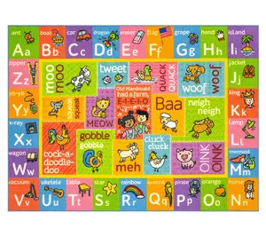KC Cubs ABC Alphabet: Animal Sounds Rug - 8x10' KC Cubs ABC Alphabet: Animal Sounds Rug - 8x10'
