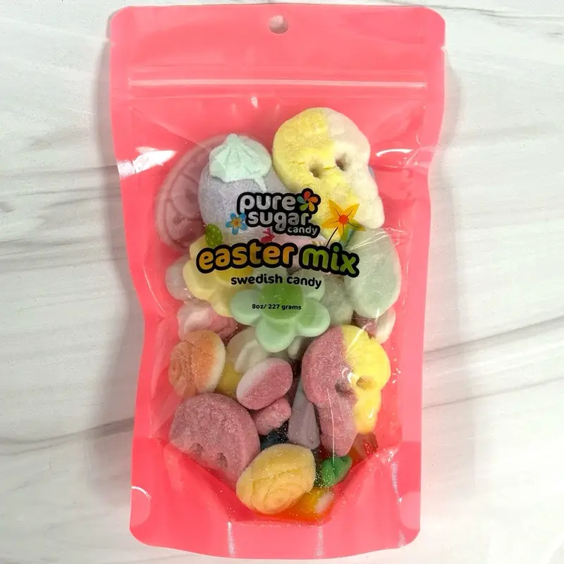 LIMITED! EASTER Swedish Candy Mix - 1/2 Pound Sweet and Sour Snack Mix Including Bubs Ovals, Sour Dizzy Skulls, and Many more Swedish Candies!