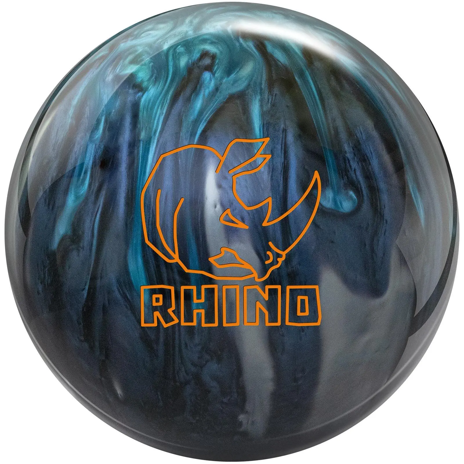 Brunswick Rhino Blue/Cadet Grey/Silver Pearl Bowling Ball