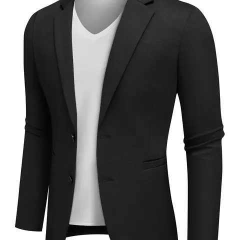 COOFANDY Men's Blazer Casual Knit Blazer Two Button Lightweight Sport Coats Suit Jacket
