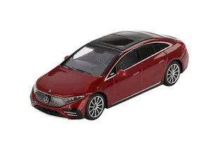 Mercedes-Benz EQS 580 4MATIC – Red Metallic (Mini GT) Diecast 1:64 Scale Model - TSM MGT00970