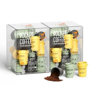30pcs Monthly Caffeine Supply Pocket Coffee Special Craft Instant Cold Brew Coffee 100% Arabica Beans 2 Boxes for Energy Boost Freeze-Dried Pods for Travel & Gym - Nata