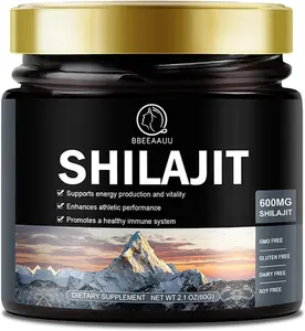 Pure Himalayan Shilajit Resin 600MG, 100% Pure Shilajit 60 Grams, High Potency Shilajit for Immune Support, Energy, Natural Shilajit Supplement with 85+ Trace Minerals & Fulvic Acids Resi